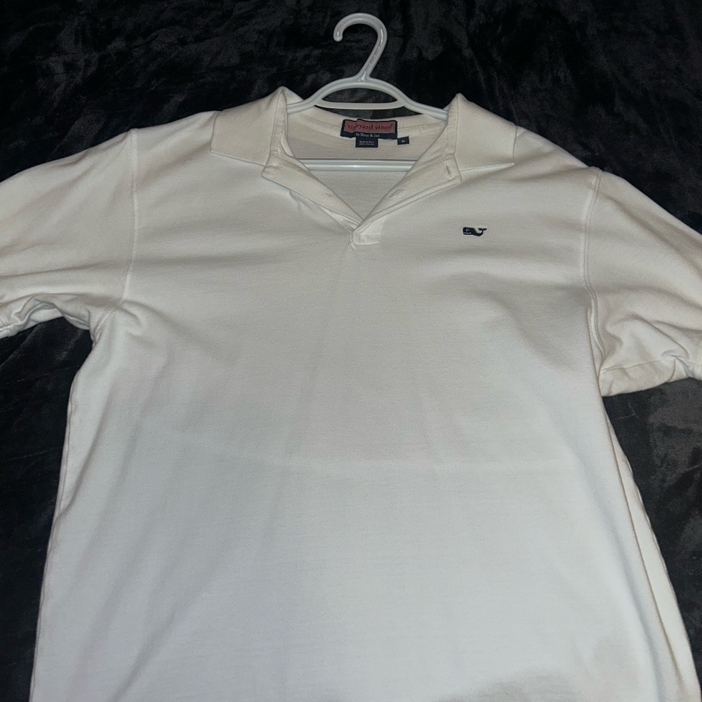 Vineyard Vines White Polo Shirt Classic Casual Style